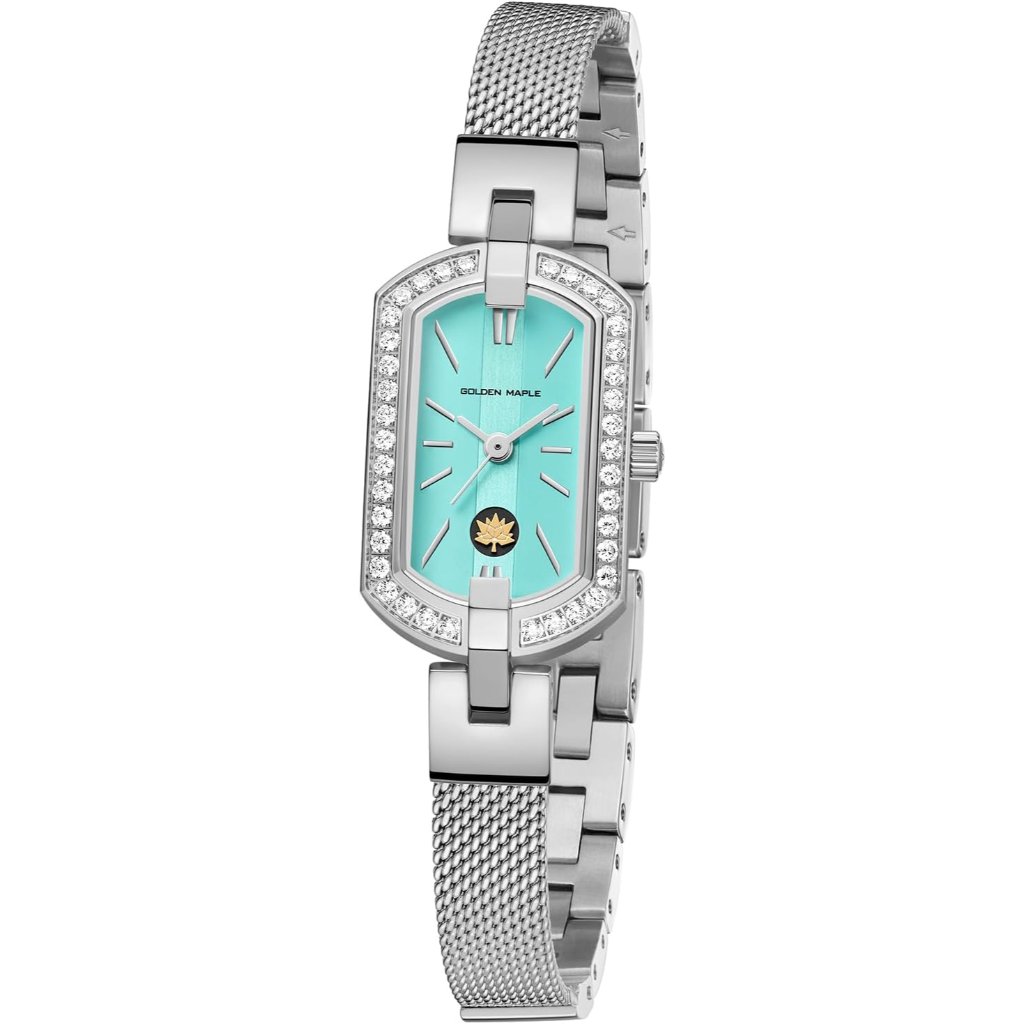 Watches For Women, Small Oval Stainless Steel Case, Mother Fo Pearl Dial, Dainty